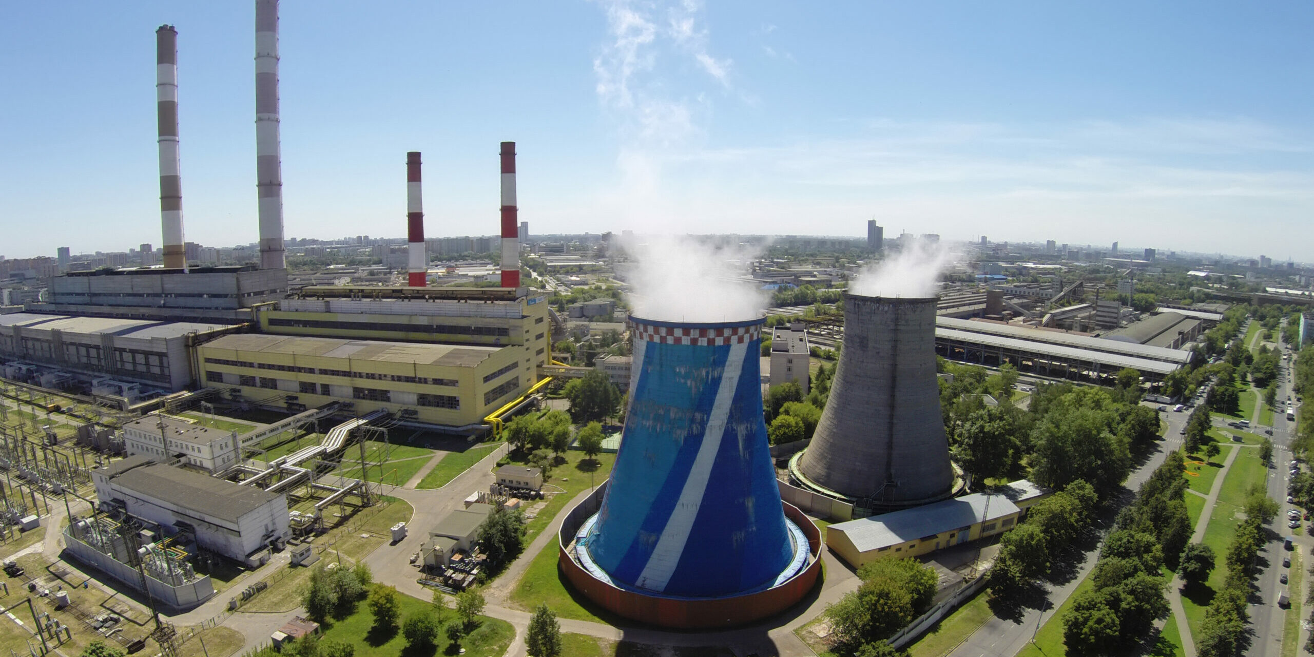 Russia,,Moscow,-,Jul,14,,2014:,Electricity,Station,At,Summer