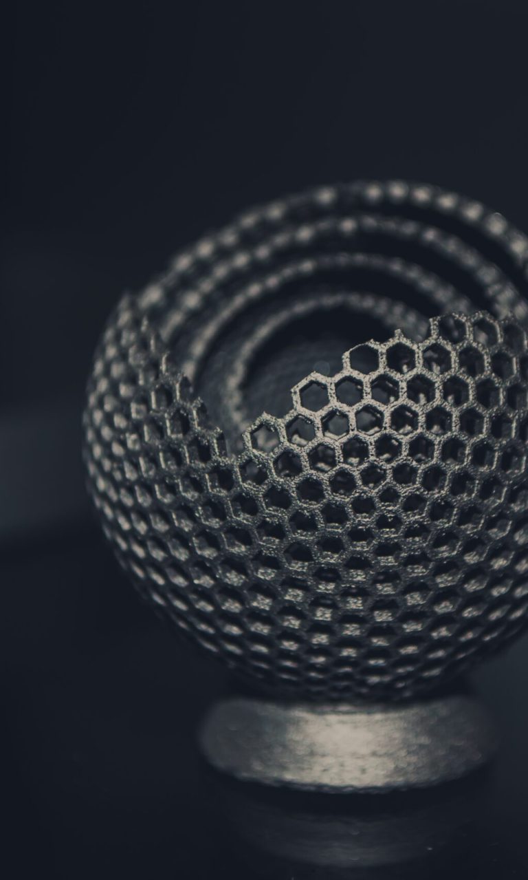 Object,Printed,On,Metal,3d,Printer,Close-up.,Object,Printed,