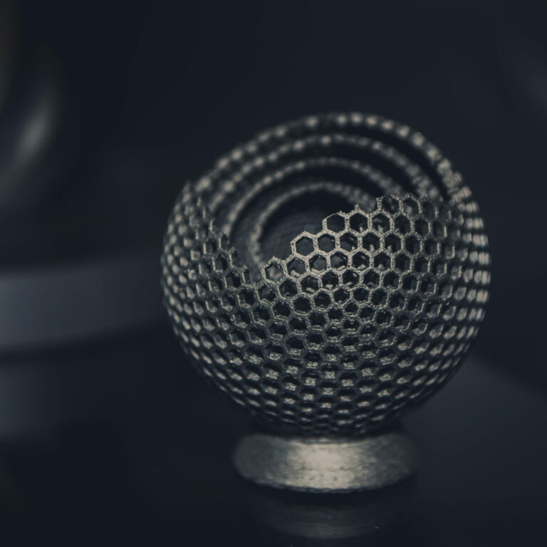 Object,Printed,On,Metal,3d,Printer,Close-up.,Object,Printed,